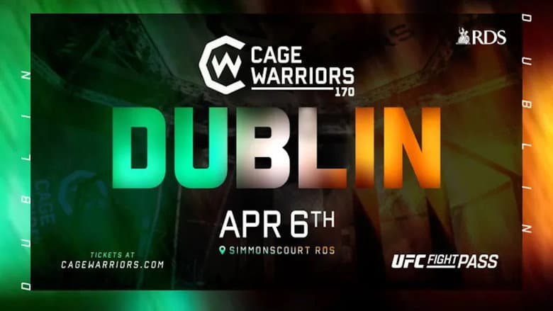 Backdrop from Cage Warriors 170: Dublin