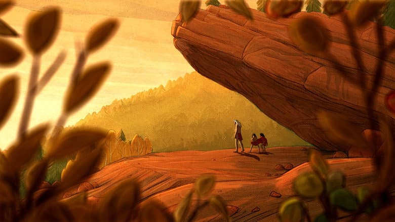Backdrop from Four Souls of Coyote