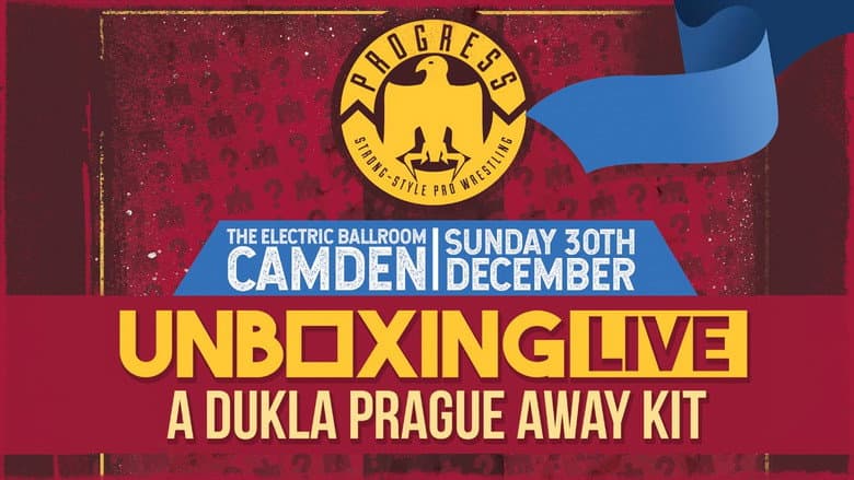 Backdrop from PROGRESS Chapter 82: Unboxing Live - A Dukla Prague Away Kit