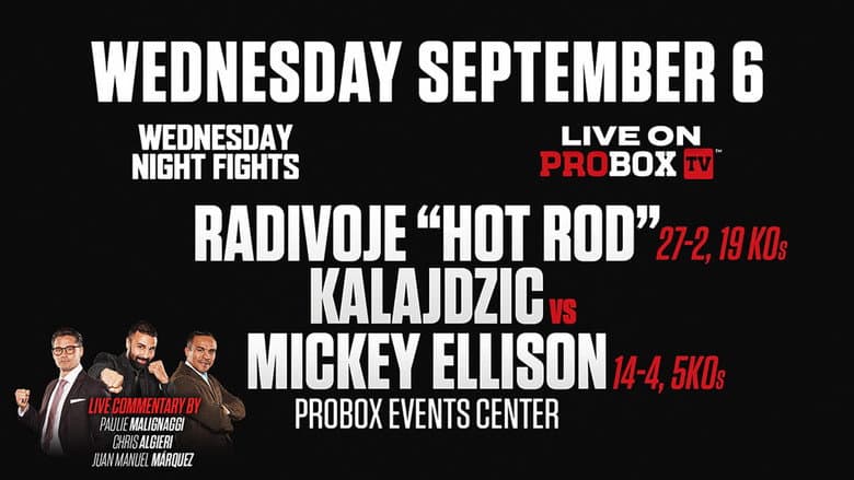 Backdrop from Radivoje Kalajdzic vs. Mickey Ellison