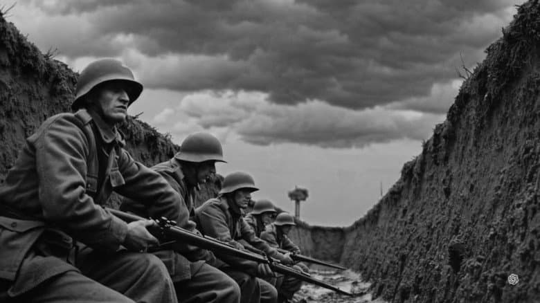 Backdrop from La Première Guerre Mondiale vue par l'IA