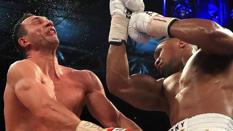 Backdrop from Anthony Joshua vs. Wladimir Klitschko