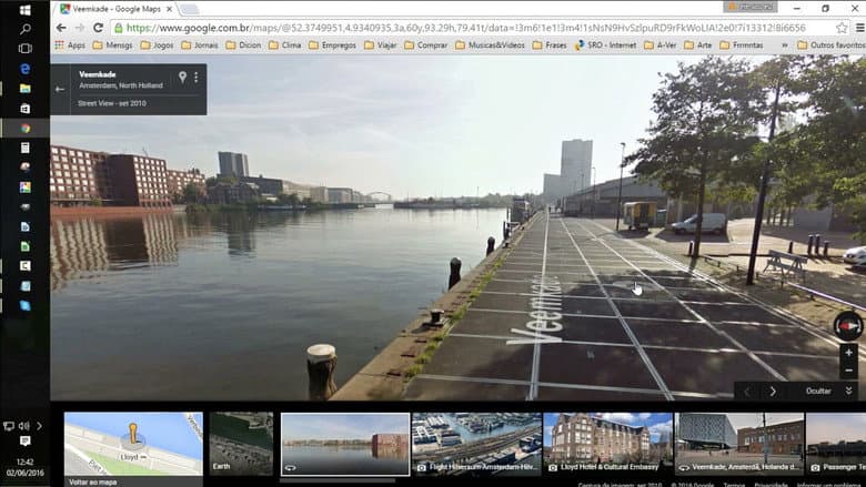 Backdrop from Visit to Lloyd Hotel via Google Earth