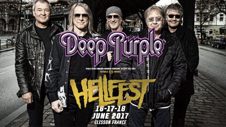 Backdrop from Deep Purple au Hellfest 2017