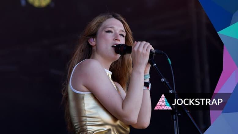 Backdrop from Jockstrap: Glastonbury 2023