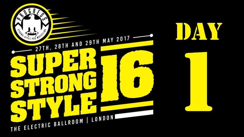 Backdrop from PROGRESS Chapter 49: Super Strong Style 16 (Day 1)