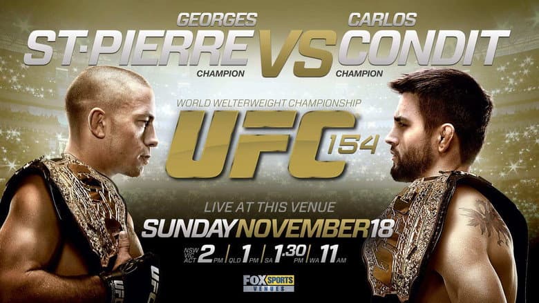 Backdrop from UFC 154: St-Pierre vs. Condit