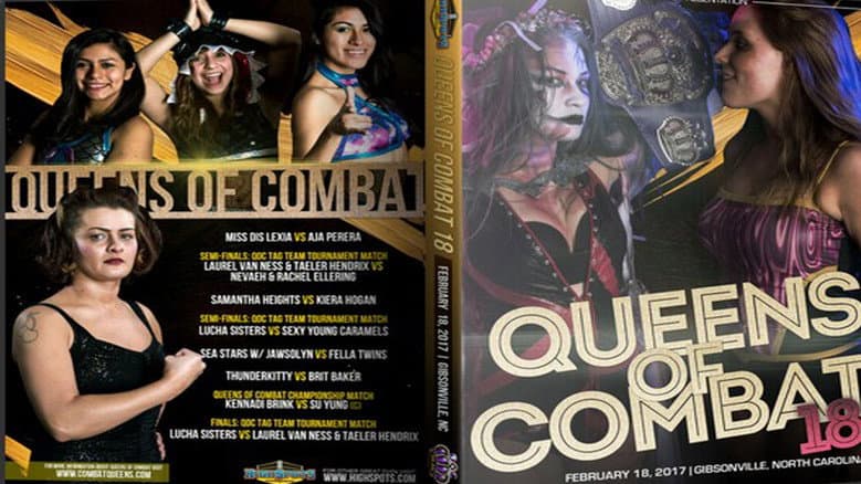 Backdrop from Queens Of Combat QOC 18