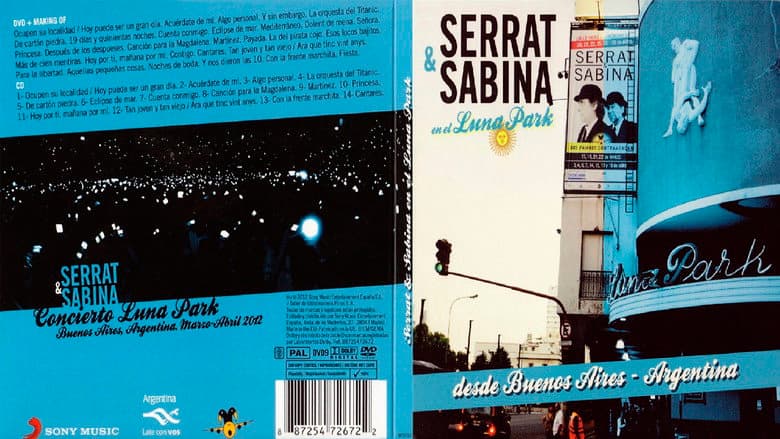 Backdrop from Serrat & Sabina en el Luna Park