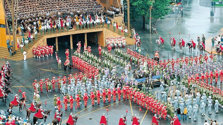 Backdrop from Fête des Vignerons 1977
