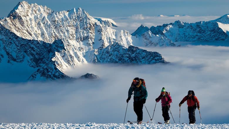 Backdrop from Warren Miller's Wintervention