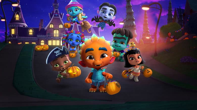 Backdrop from Super Monsters Save Halloween
