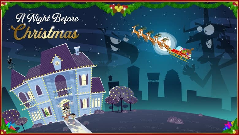 Backdrop from A Night Before Xmas