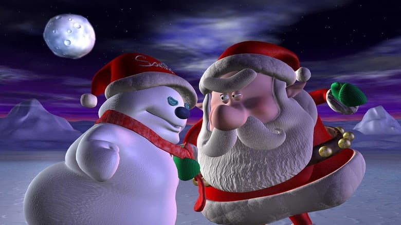 Backdrop from Santa vs. the Snowman