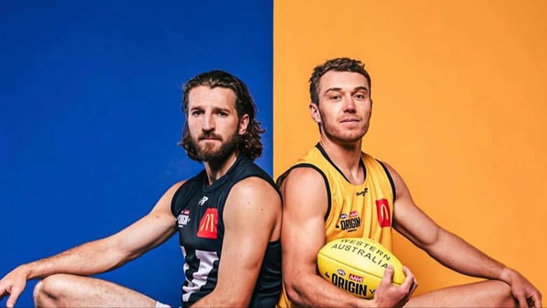 Backdrop from AFL State of Origin 2026