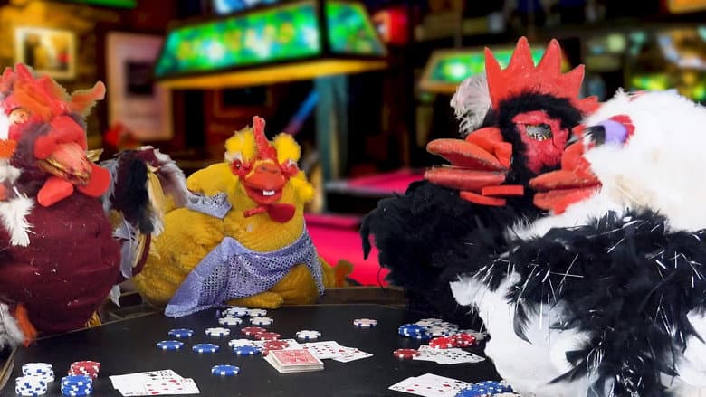 Backdrop from Attack of the Killer Chickens: The Movie