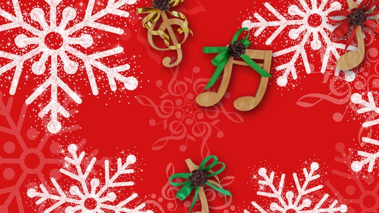 Backdrop from The Disney Holiday Singalong