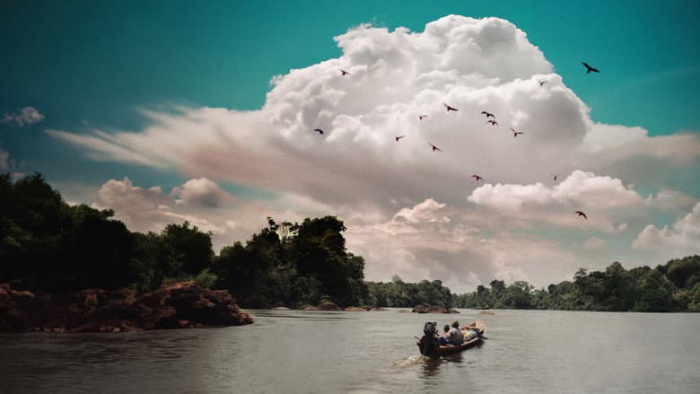 Backdrop from Up The River