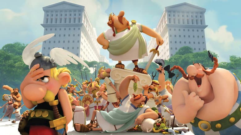 Backdrop from Asterix: The Mansions of the Gods