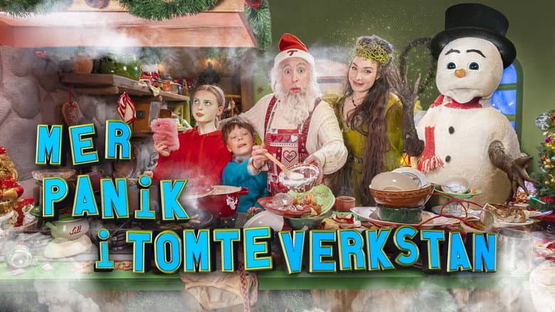 Backdrop from Mer panik i tomteverkstan