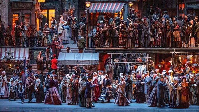 Backdrop from The Metropolitan Opera: La Bohème