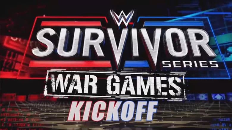 Backdrop from WWE Survivor Series WarGames 2022 Kickoff