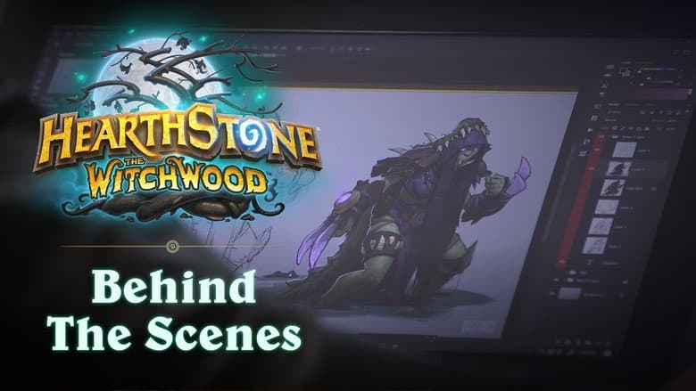 Backdrop from Hearthstone: The Witchwood, Behind the Scenes