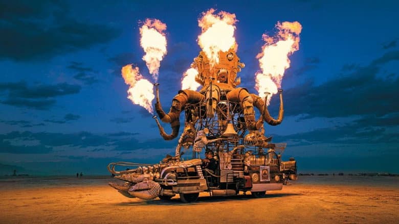 Backdrop from Journey to the Flames: 10 Years of Burning Man