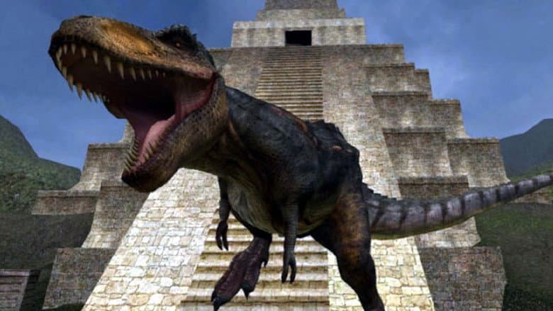 Backdrop from Tyrannosaurus Azteca