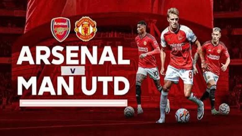 Backdrop from Arsenal vs Man united
