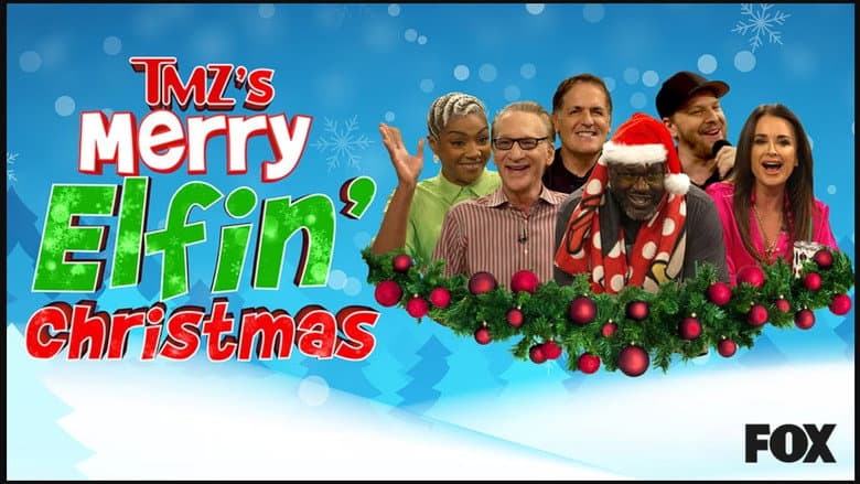 Backdrop from TMZ's Merry Elfin' Christmas