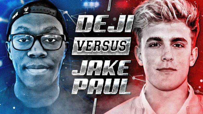 Backdrop from Jake Paul vs. Deji