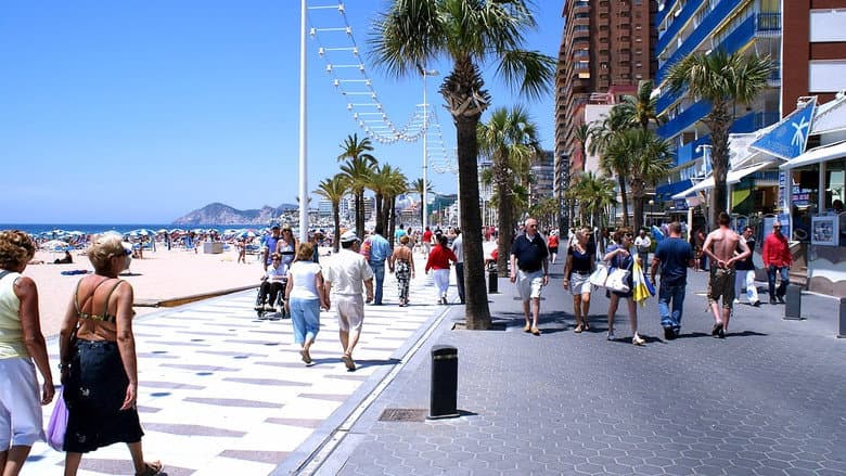 Backdrop from Bargain-Loving Brits in the Sun