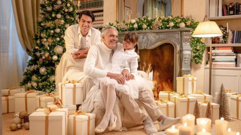 Backdrop from Andrea Bocelli: A Bocelli Family Christmas