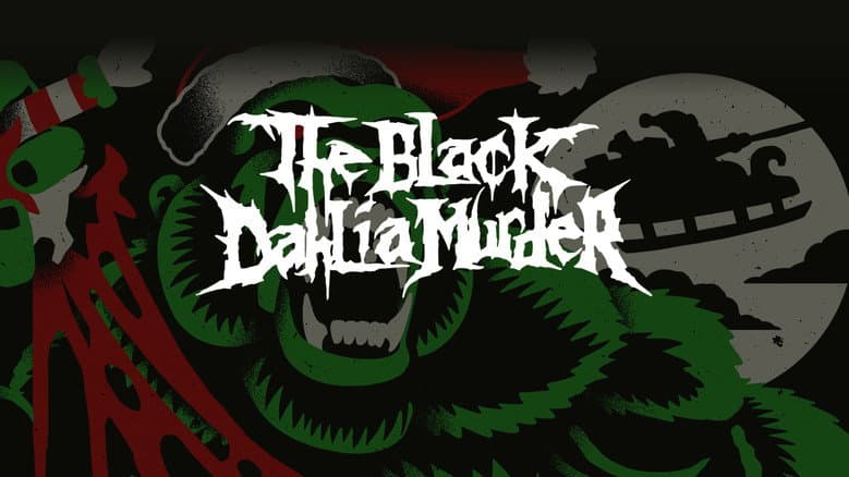Backdrop from The Black Dahlia Murder: Yule em All!