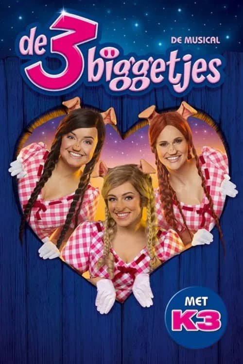 Poster for the 3 piglings musical with K3