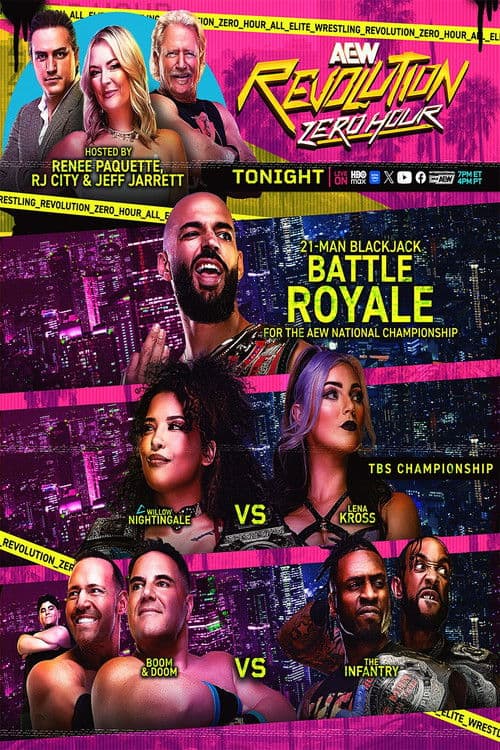 Poster for AEW Revolution 2026: Zero Hour