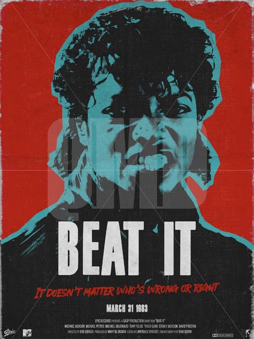 Poster for Michael Jackson's Beat It
