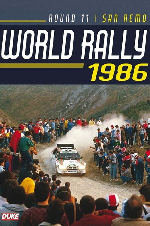 Poster for Rallye Sanremo 1986