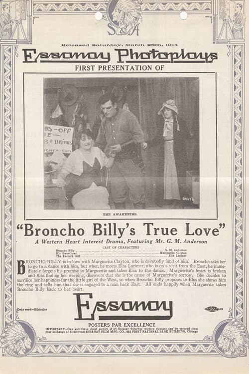 Постер до фільму «Broncho Billy's True Love»