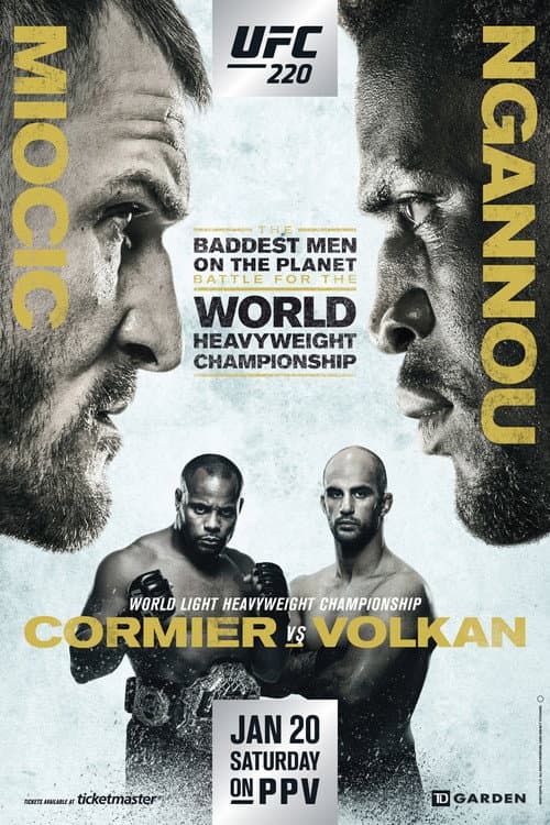 Poster for UFC 220: Miocic vs. Ngannou