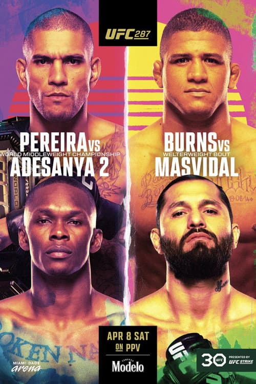 Poster for UFC 287: Pereira vs. Adesanya 2