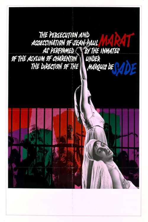 Poster for The Persecution and Assassination of Jean-Paul Marat as Performed by the Inmates of the Asylum of Charenton Under the Direction of the Marquis de Sade
