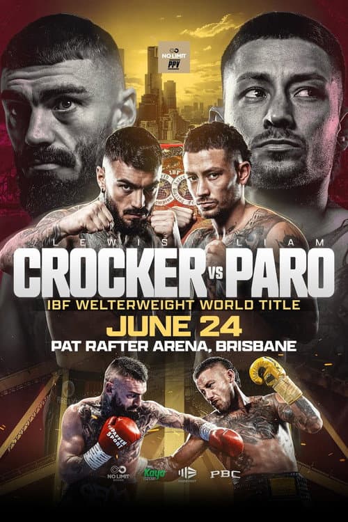 Poster for Lewis Crocker vs. Liam Paro