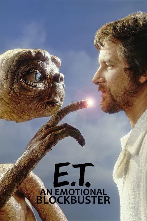 Poster for E. T., an Emotional Blockbuster