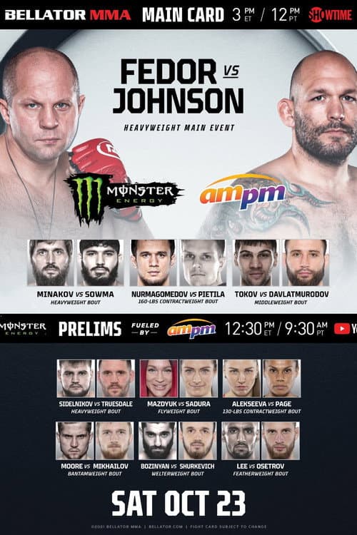 Poster for Bellator 269: Fedor vs. Johnson