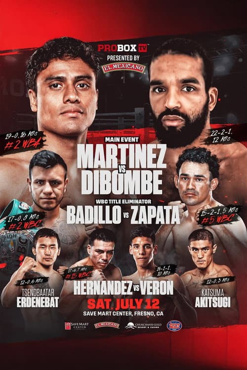 Poster for Lester Martinez vs. Pierre Hubert Dibombe