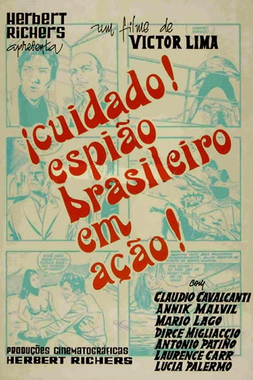 Poster for Cuidado! Espião Brasileiro em Ação!