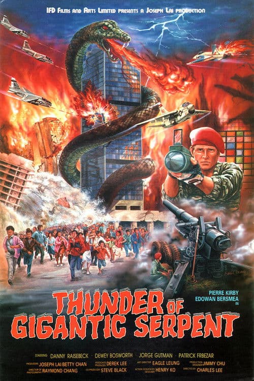 Poster for Thunder of Gigantic Serpent