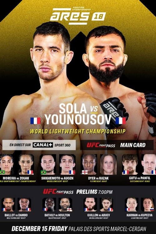 Poster for ARES Fighting Championship 18 : Sola vs Younousov